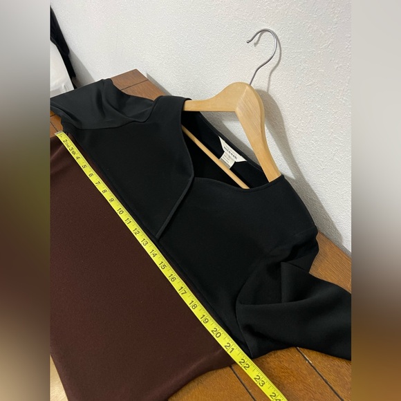 Exclusively Misook Black Brown Colorblock Long Sleeve‎ size XL - Picture 6 of 12